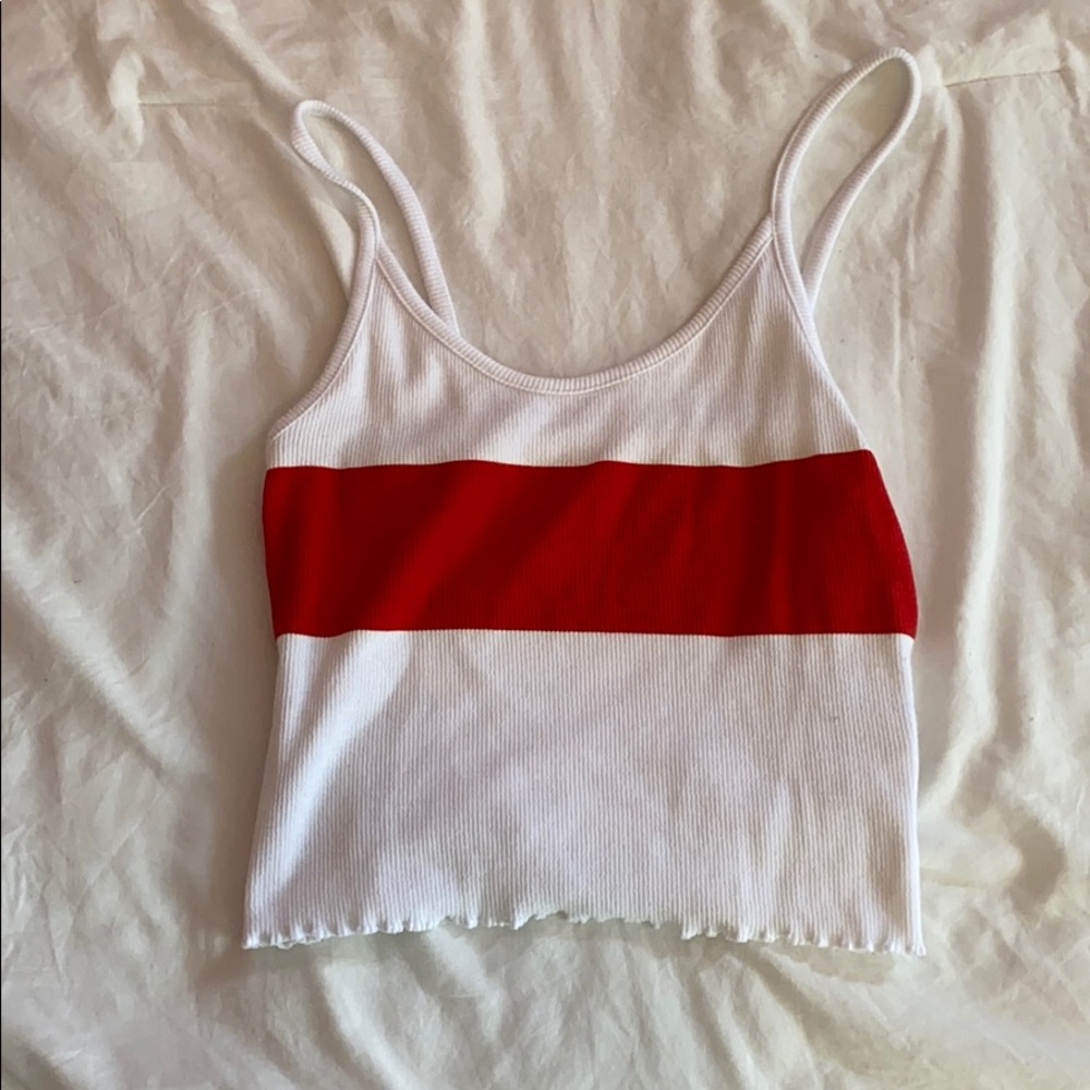 Never really wore it. No rips or stains.